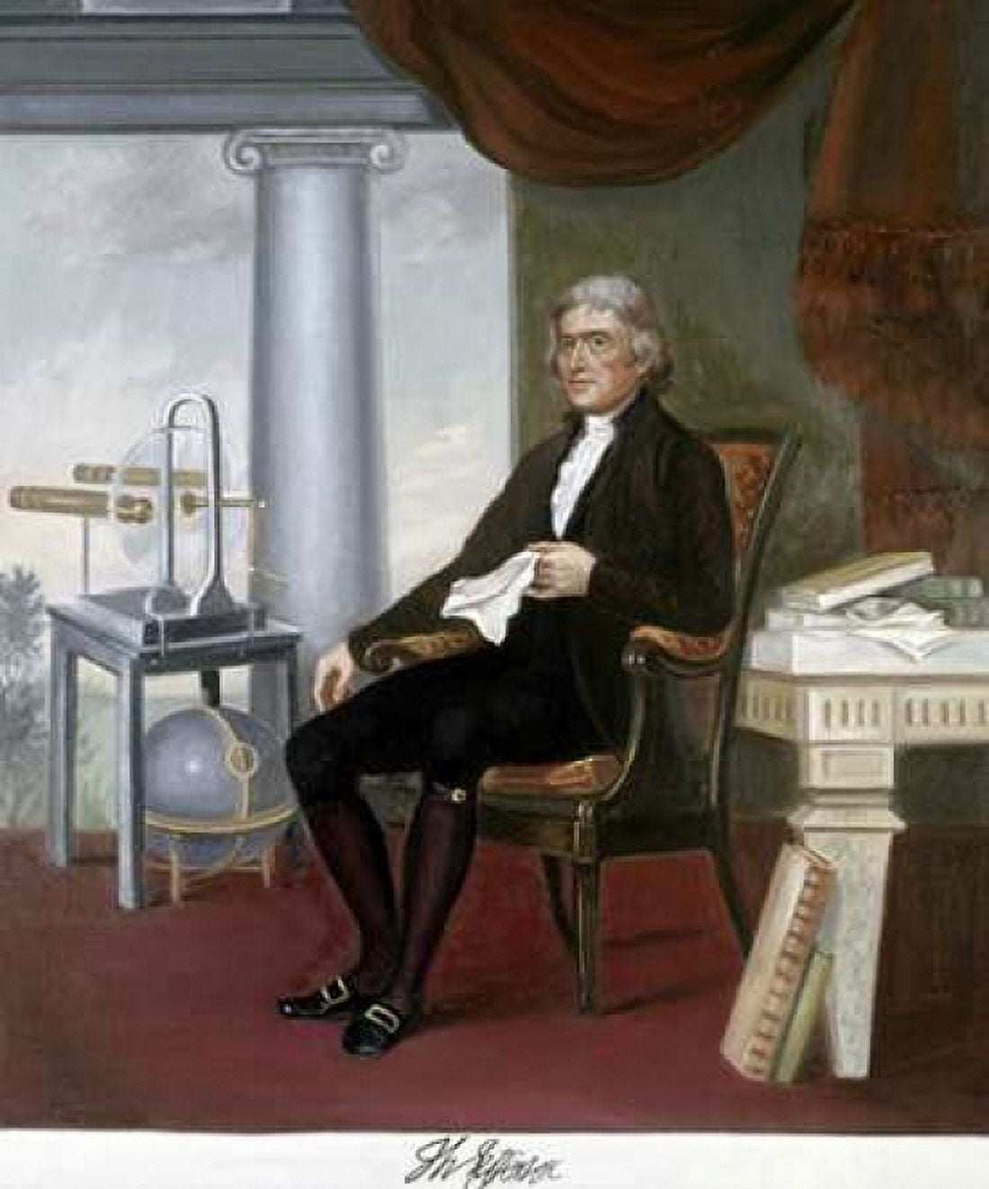 Thomas Jefferson Canvas Art - Vittorio Bianchini (24 x 24)