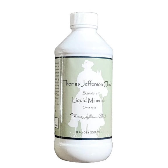Thomas Jefferson Clark Highly Concentrated Plant Derived Colloidal Signature Liquid Minerals - 8.45 oz (250 ml) - 280mg Minerals Per Serving
