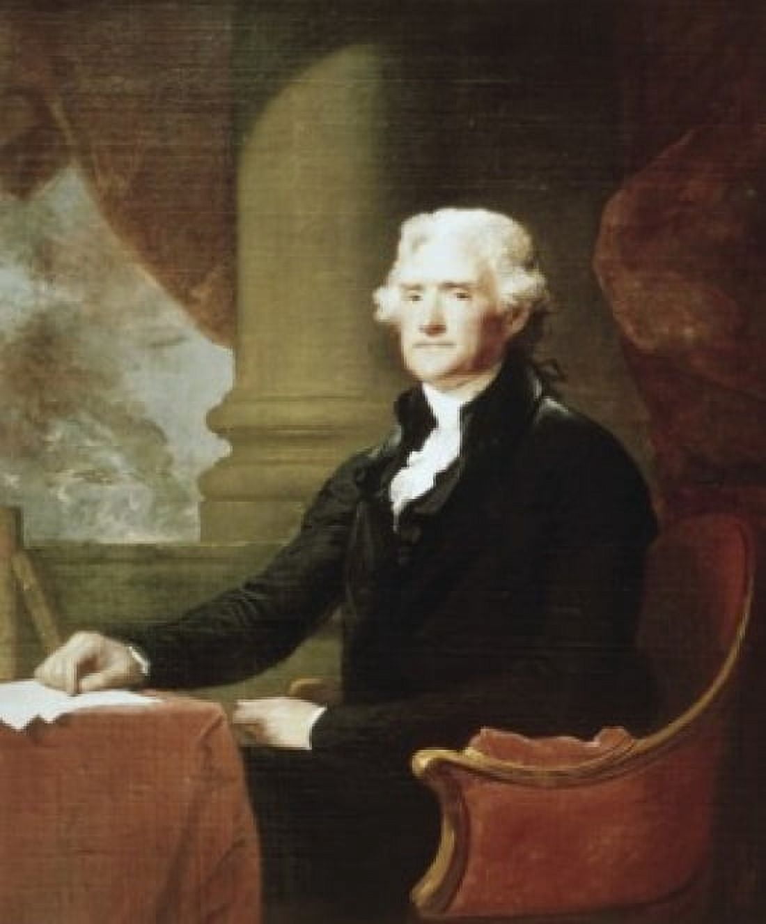 Thomas Jefferson Gilbert Stuart (1755-1828 American) Canvas Art - Gilbert Stuart (18 x 24)