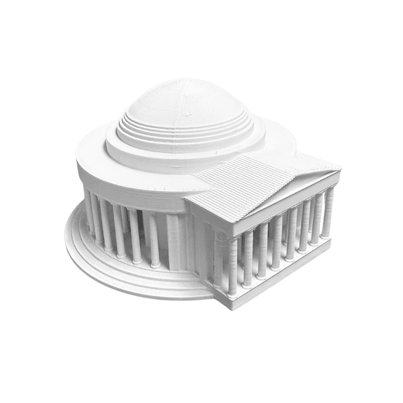Thomas Jefferson Memorial Statue Classic Washington D.C. Historical Landmark Souvenir & Decorative Paperweight 4 Inch Architectural Replica