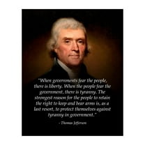 Thomas Jefferson - Patriotic Wall Art Poster, Our Political Motivational Wall Decor Poster Is An Ideal Inspirational Art For Home Decor, Bedroom Decor