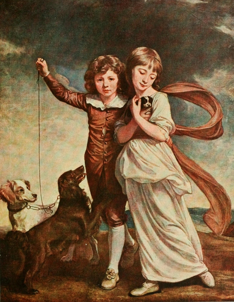 Thomas John Clavering & Catherine Mary Canvas Art - George Romney (18 x 24)