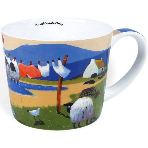 Thomas Joseph Mug Hand Wash Only Mug Coffee Sheep Design with Gift Box
