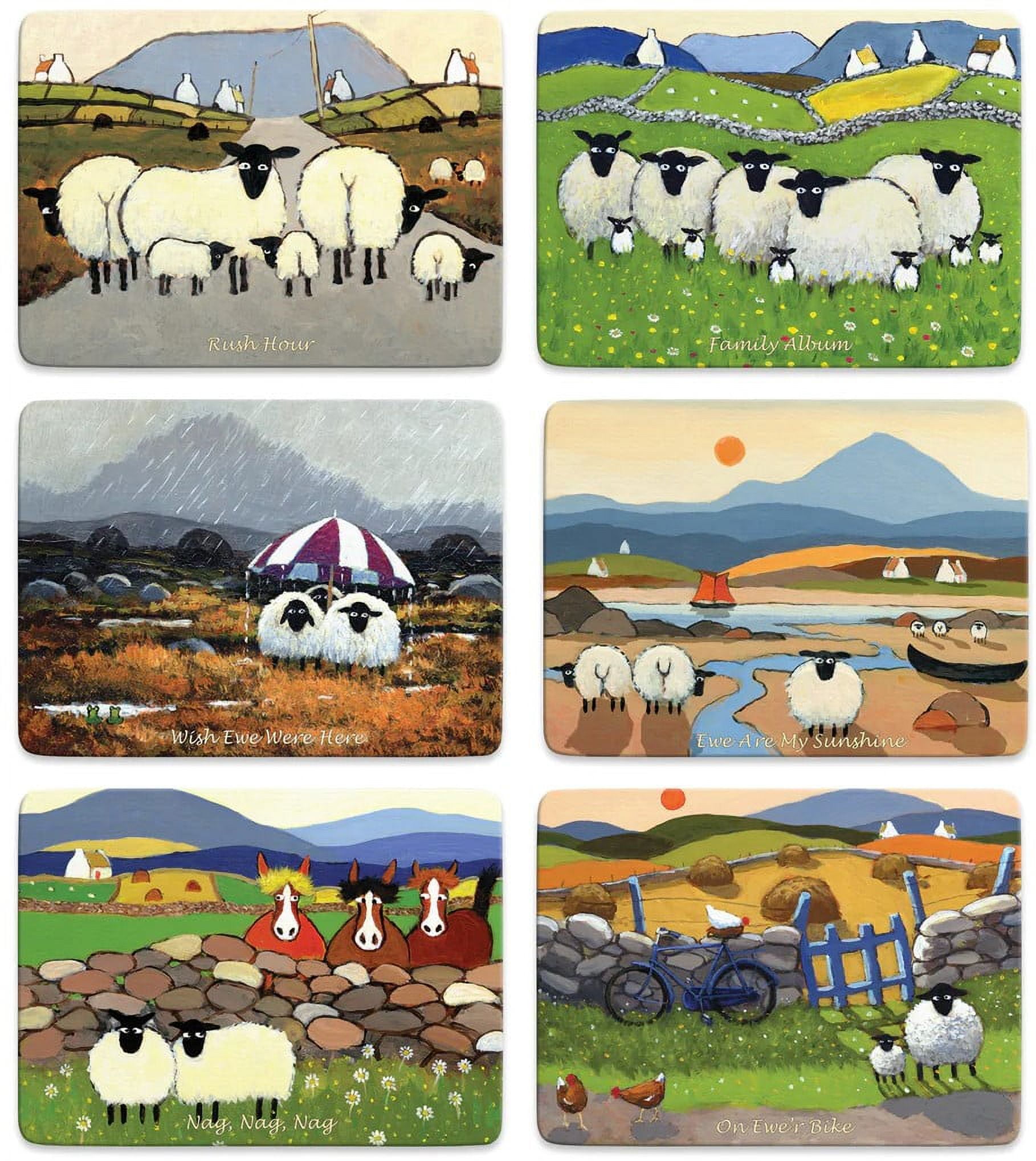 Thomas Joseph Sheep Design Place Mat Set of 6