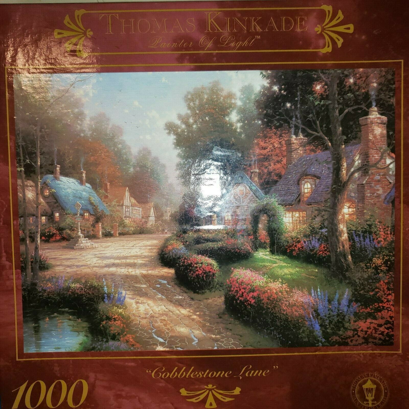 Ceaco 750-Piece Thomas Kinkade Disney Collection Mickey & Minnie in Greece Interlocking Jigsaw Puzzle