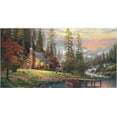 thumbnail image 1 of Thomas Kinkade A Peaceful Retreat 16 x 31 Gallery Wrapped Canvas, 1 of 1