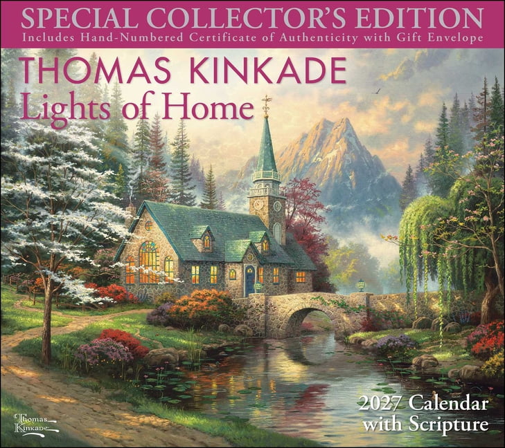 Thomas Kinkade Collector's Scripture Edition 2027 Deluxe Wall