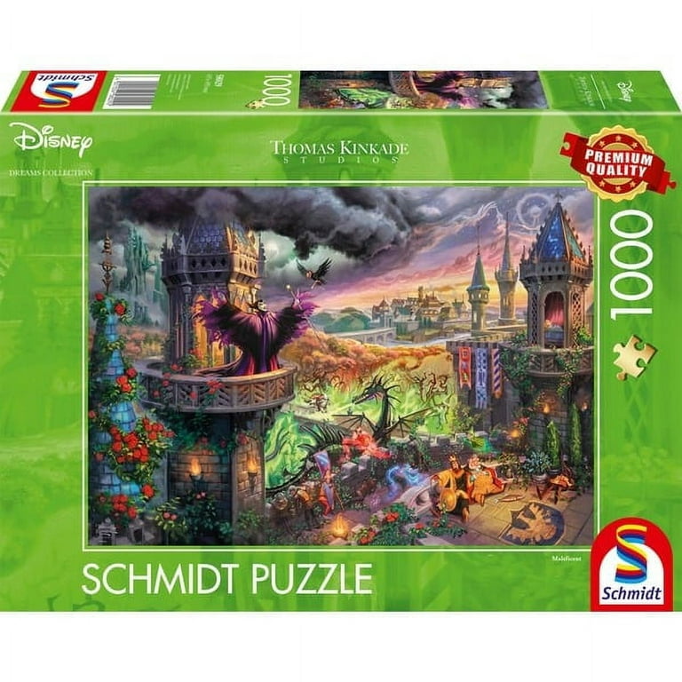 Thomas Kinkade, Disney, Maleficent , 1000 Piece Jigsaw Puzzle , 58029  Schmidt Games 