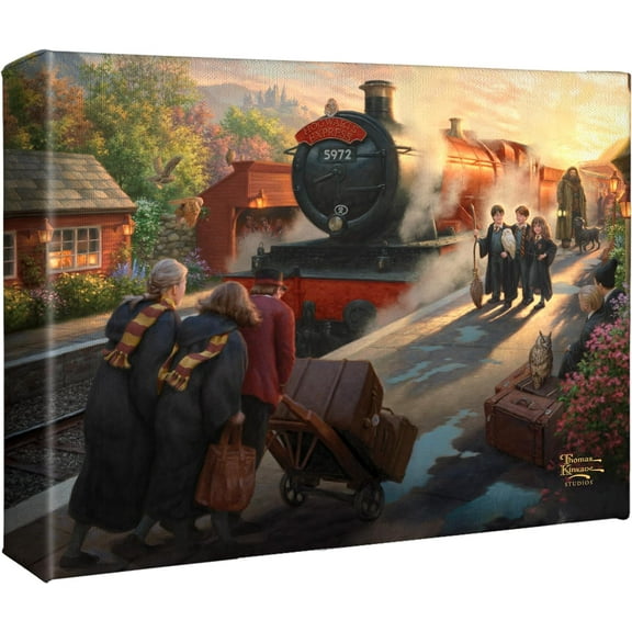 Thomas Kinkade Harry Potter Hogwarts Express 8" x 10" Gallery Wrapped Canvas