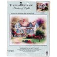 thumbnail image 1 of Thomas Kinkade Home Is Where Embellished Cross Stitch Kit-8"X10" 14 Count, 1 of 2