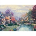 thumbnail image 1 of Thomas Kinkade Lamplight Brooke Embellished Cross Stitch Kit, 16" x 12", 14-Count, 1 of 2