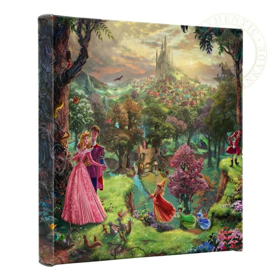 Thomas Kinkade Sleeping Beauty - 14" x 14" Gallery Wrapped Canvas
