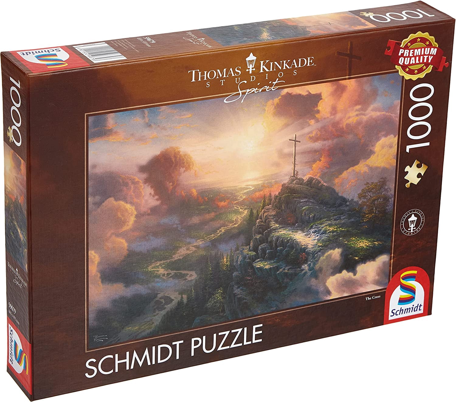 Puzzle 1000 Pièces Thomas Kinkade 'Naissance De Jésus' - Qualité Premium, Dimensions 69,3 X 49,3 Cm