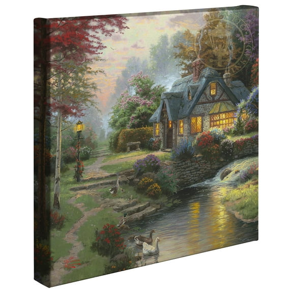 Thomas Kinkade Stillwater Cottage - 14" x 14" Gallery Wrapped Canvas
