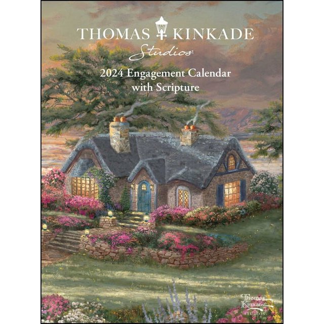 Thomas Kinkade Studios 12Month 2024 Monthly/Weekly Engagement Calendar