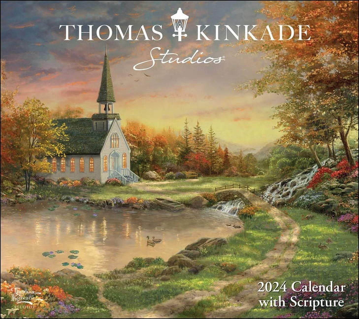 Thomas Kinkade Painter Of Light 2024 Calendar With Scripture Dixie