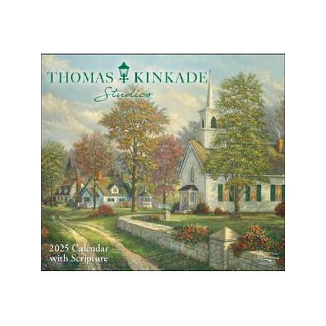 Thomas Kinkade Studios 2025 Deluxe Wall Calendar with Scripture
