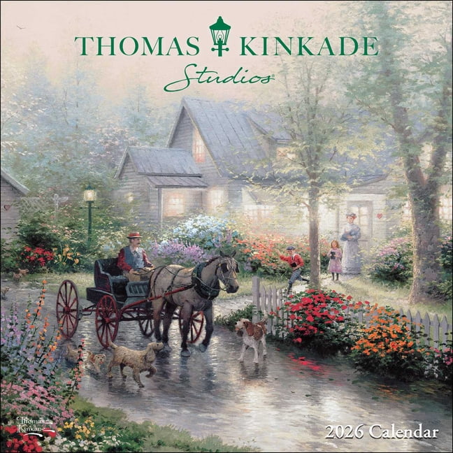 Thomas Kinkade Studios 2026 Mini Wall Calendar, (Paperback)