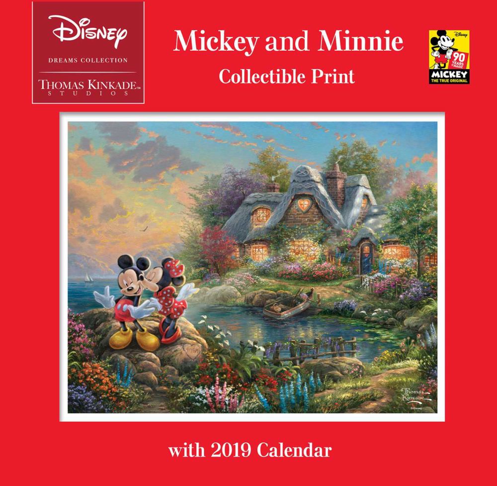 Thomas Kinkade Studios Disney Dreams Collection Mickey and Minnie