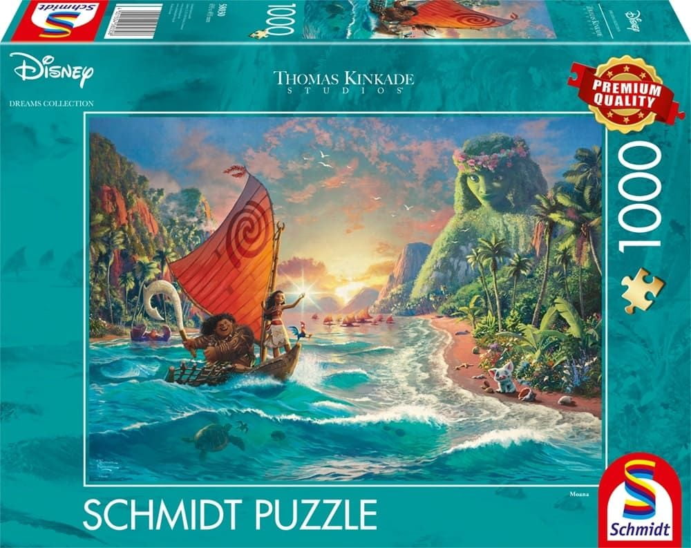 Thomas Kinkade Studios: Disney Dreams Collection - Moana – Vaiana, 1.000 pieces Puzzle Jigsaw 58030