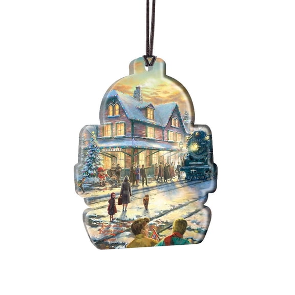 Thomas Kinkade Studios (Lionel Train - All Aboard for Christmas) Hanging Acrylic Print ACPTRAIN683