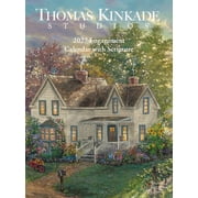 Thomas Kinkade Studiosr 2027 Monthly/Weekly Engagement Calendar with Scripture, Paperback