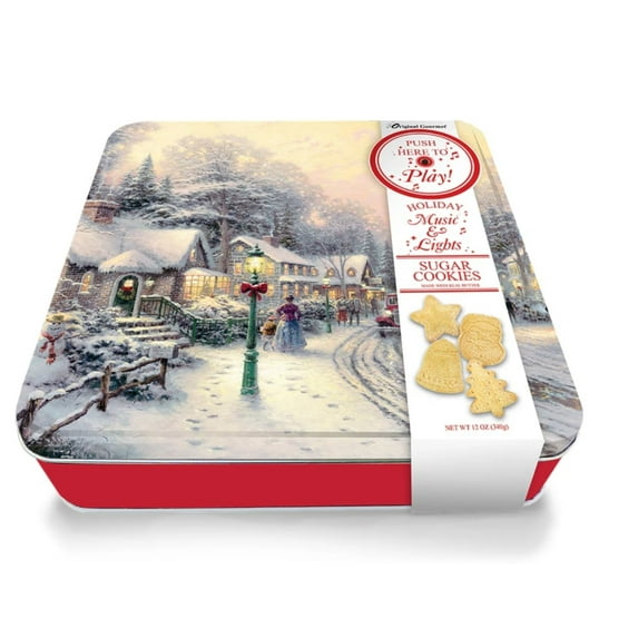 Thomas Kinkade Sugar Cookies Holiday Music & Lights 12 oz