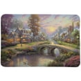 thumbnail image 1 of Thomas Kinkade  Sunset on Lamplight Lane Memory Foam Rug by, 1 of 4