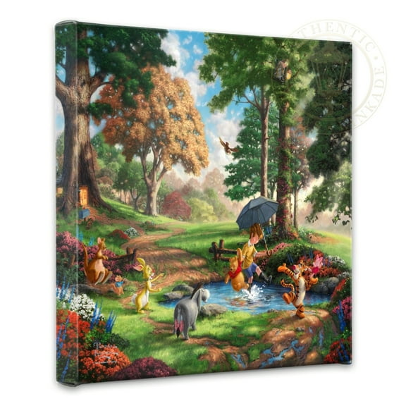 Thomas Kinkade Winnie the Pooh I - 14" x 14" Gallery Wrapped Canvas