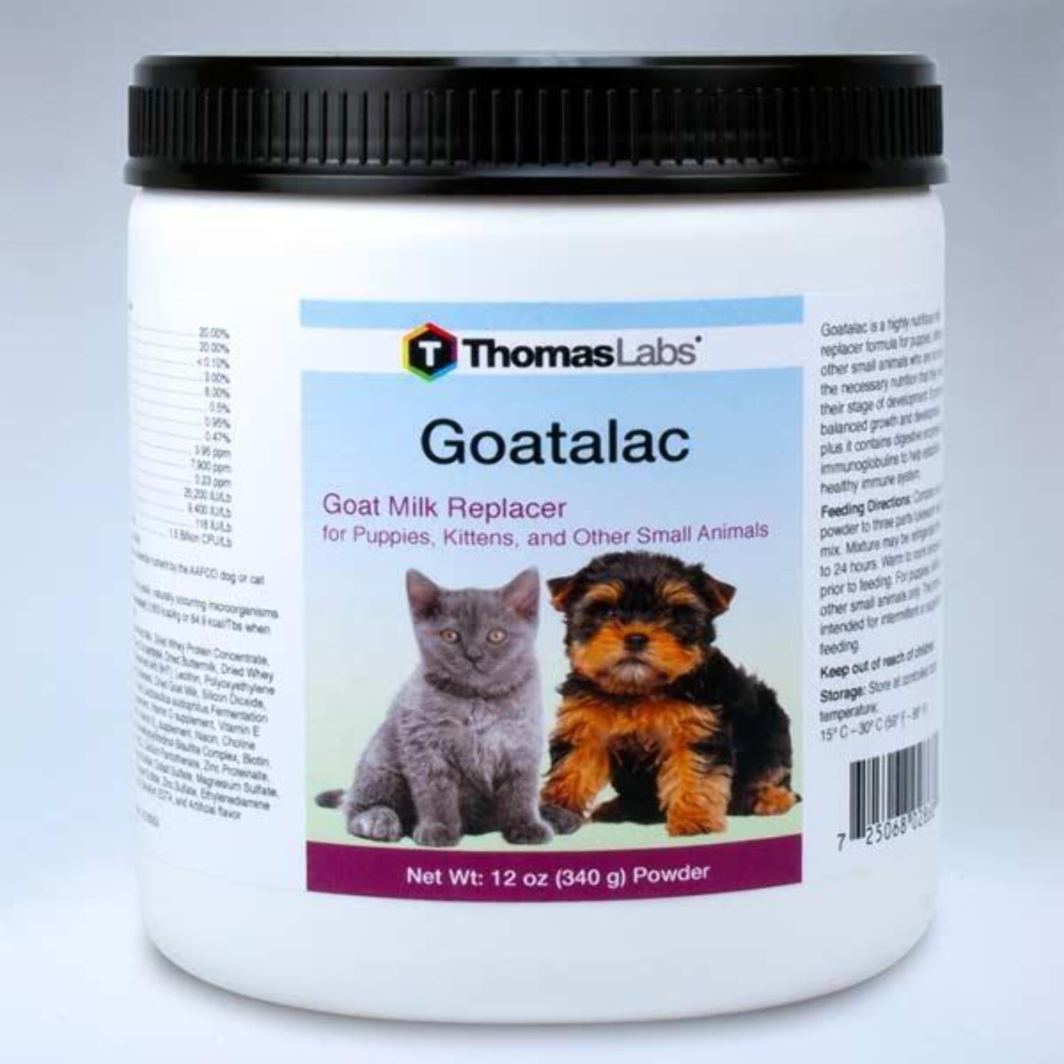 Thomas Labs Pet GoatALac Nutrition Powder Puppies Kitten Milk