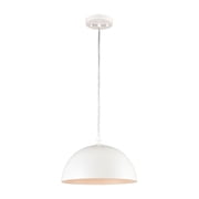 Thomas Lighting - 1 Light Pendant-White Finish -Traditional Installation -