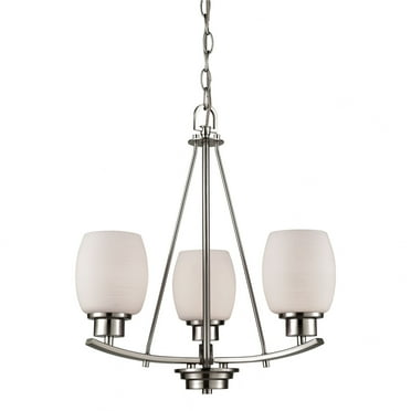 Thomas Lighting - Casual Mission - Three Light Chandelier-Brushed Nickel Finish