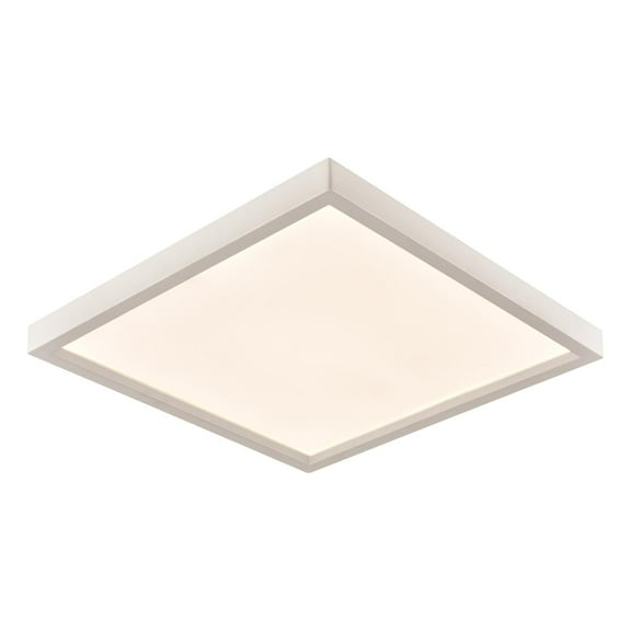 Thomas Lighting Ceiling Essentials Titan 13-inch Square Flush Mount in White - Integrated LED