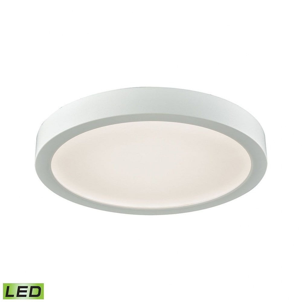 Scandinavian Inspired Titan 8" White LED Flush Mount Ceiling Light