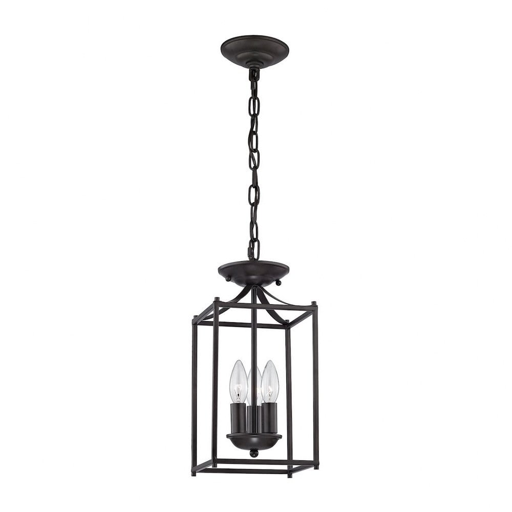 Oil Rubbed Bronze Mini Globe Glass Pendant Light