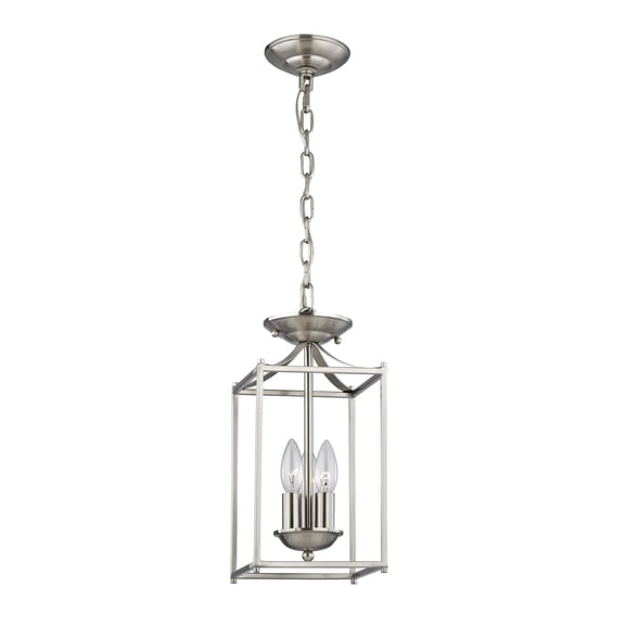 Thomas Lighting - Foyer - Three Light Mini Pendant-Brushed Nickel Finish