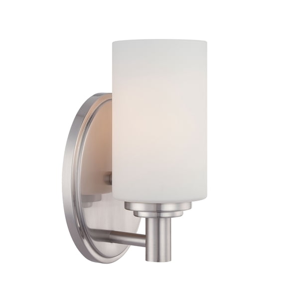 Thomas Lighting Pittman 1 Light Wall Lamp in Brushed Nickel (190023217)