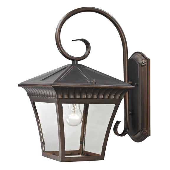 Elk Home Ridgewood 1-Light Hazelnut Bronze Outdoor Wall Sconce, 18-inch H