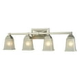 thumbnail image 1 of Thomas Lighting CN573411 Sinclair 4-Light for the Bath in Brushed Nickel with Frosted Glass, 1 of 3