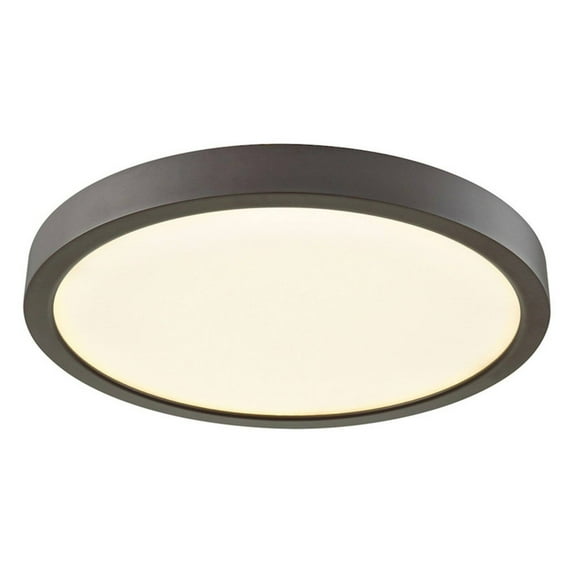 Thomas Lighting CL781031 Titan 6-inch Integrated LED Flush in Oil Rubbed Bronze with a White Acrylic Diffuser