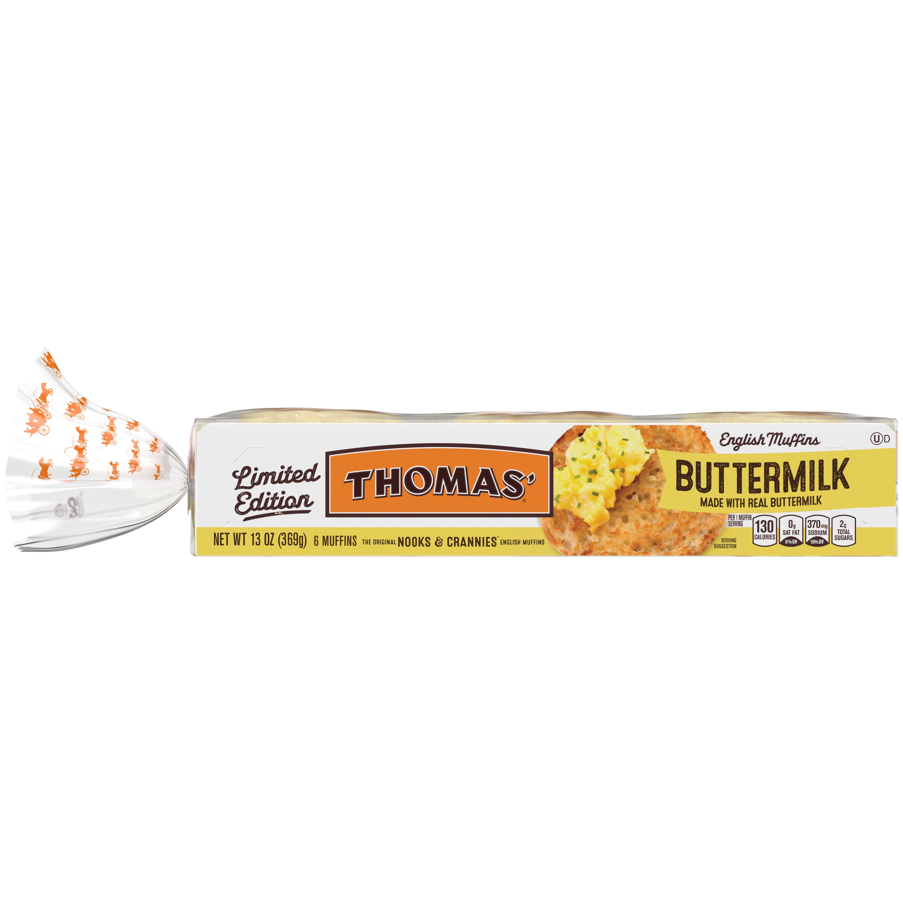 Thomas' Limited Edition Buttermilk English Muffins, 6 count, 13 oz