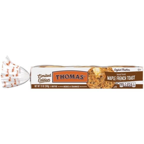 Thomas' Maple French Toast English Muffins, 6 count, 13 oz