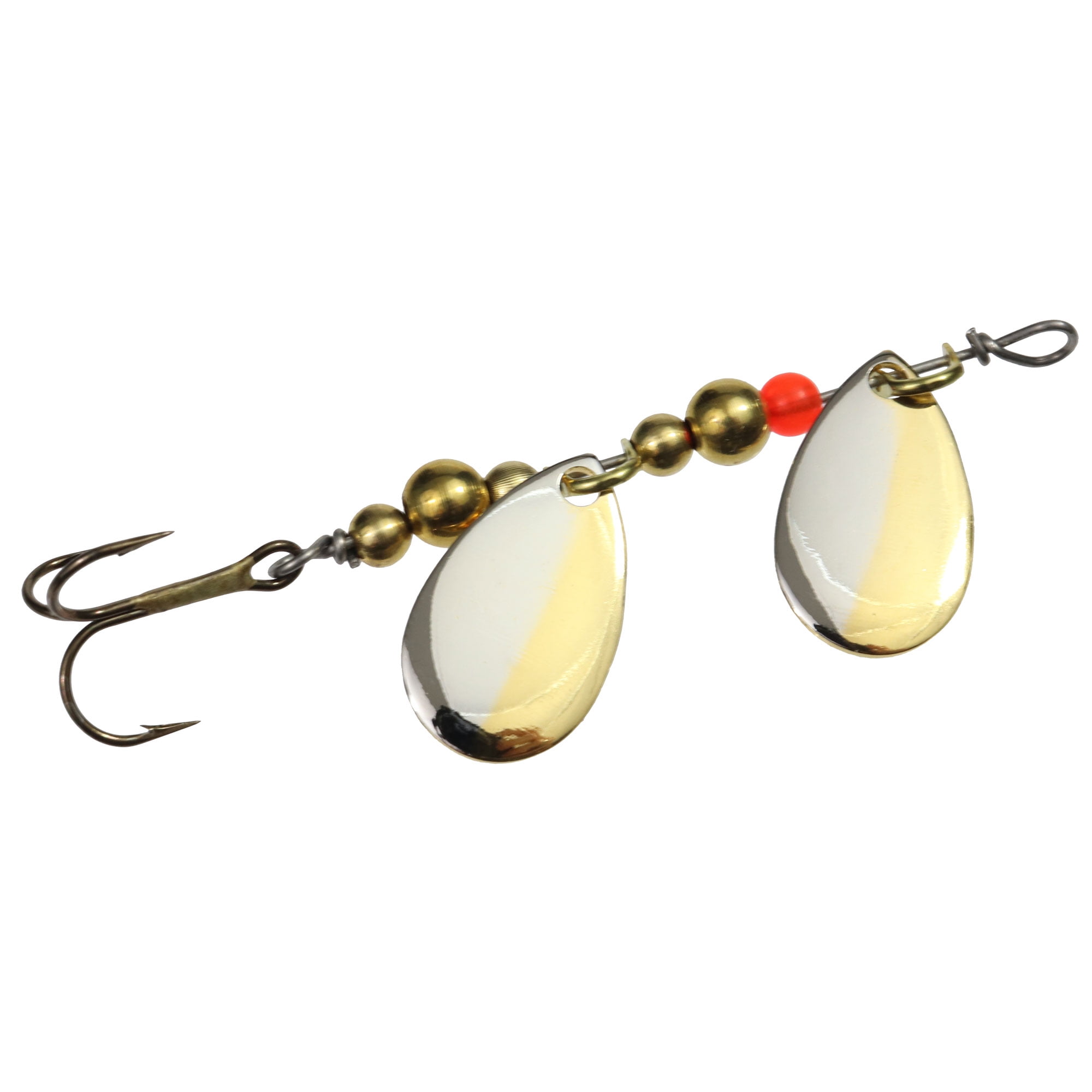 dual blade spinners copper fishing lures War Eagle Spinnerbaits tied skirts in a variety of colors 4