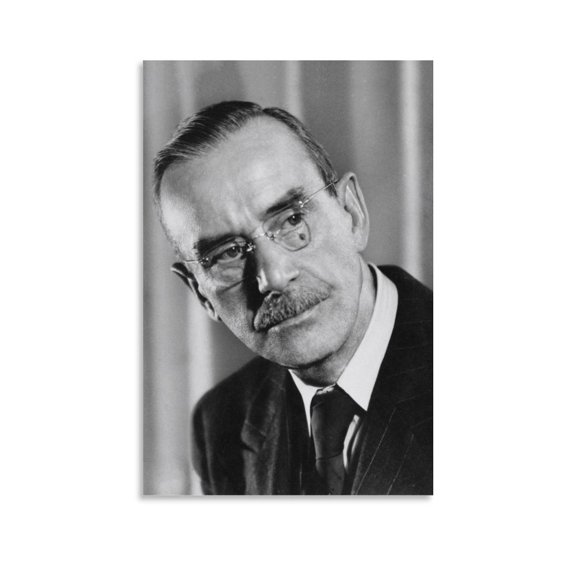 Thomas Mann Portraits Poster Gifts Canvas Painting Poster Wall Art Decorative Picture Prints Modern Decor 08x12inch(20x30cm)