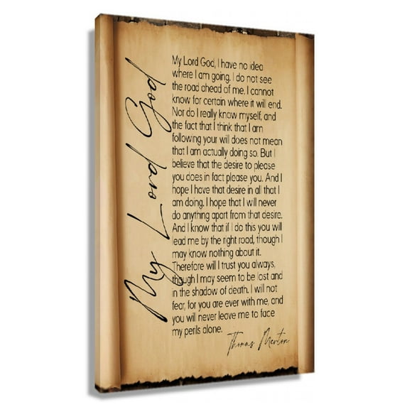 Thomas Merton's Prayer Quotes Wall Art Prints Poster Kitchen Pictures for Living Room Printed Canvas Bathroom Decoration Home