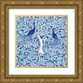 thumbnail image 1 of Thomas, Miranda 15x15 Gold Ornate Wood Framed with Double Matting Museum Art Print Titled - Peacock Garden VII, 1 of 4
