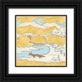thumbnail image 1 of Thomas, Miranda 26x26 Black Ornate Wood Framed with Double Matting Museum Art Print Titled - Riverside II, 1 of 4