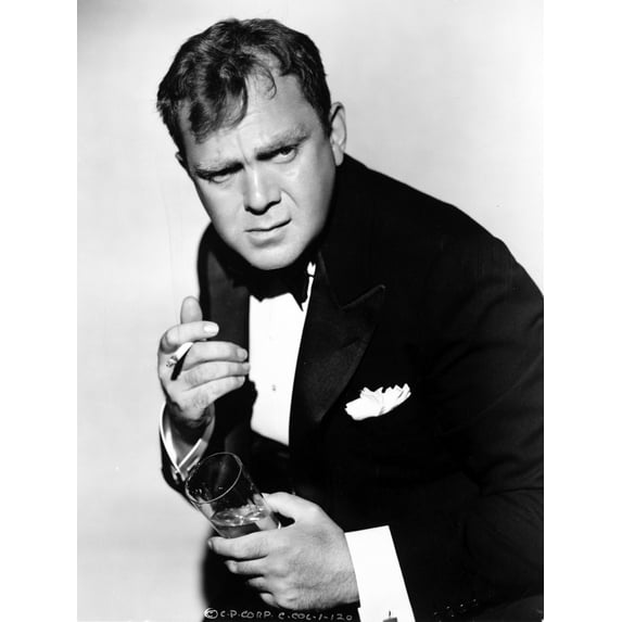 Thomas Mitchell Posed in Black Suit Photo Print (8 x 10)