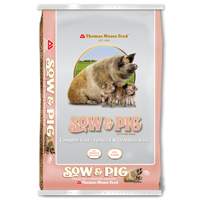 Thomas Moore Feeds 16 Sow & Pig Feed, 40lb