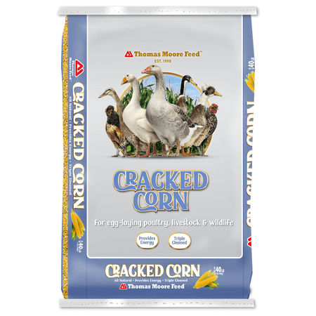 Thomas Moore Feeds All-Purpose Cracked Corn Animal Feed, 40lb